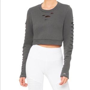 Alo yoga ripped warrior long sleeve top